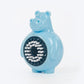 HUFT Brush Buddy Hippo Chew Toy For Dog - Blue