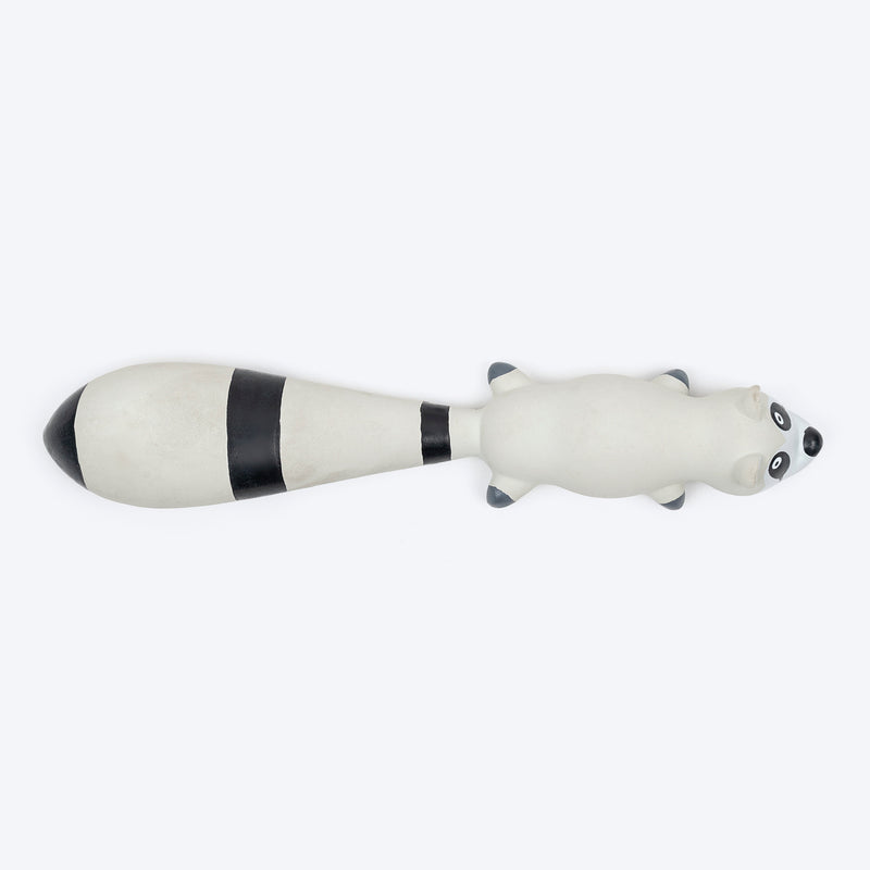 TLC Raspy Squeaky Chew Toy For Puppies & Small Dogs - Grey - Heads Up For Tails
