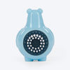 HUFT Brush Buddy Hippo Chew Toy For Dog - Blue - Heads Up For Tails