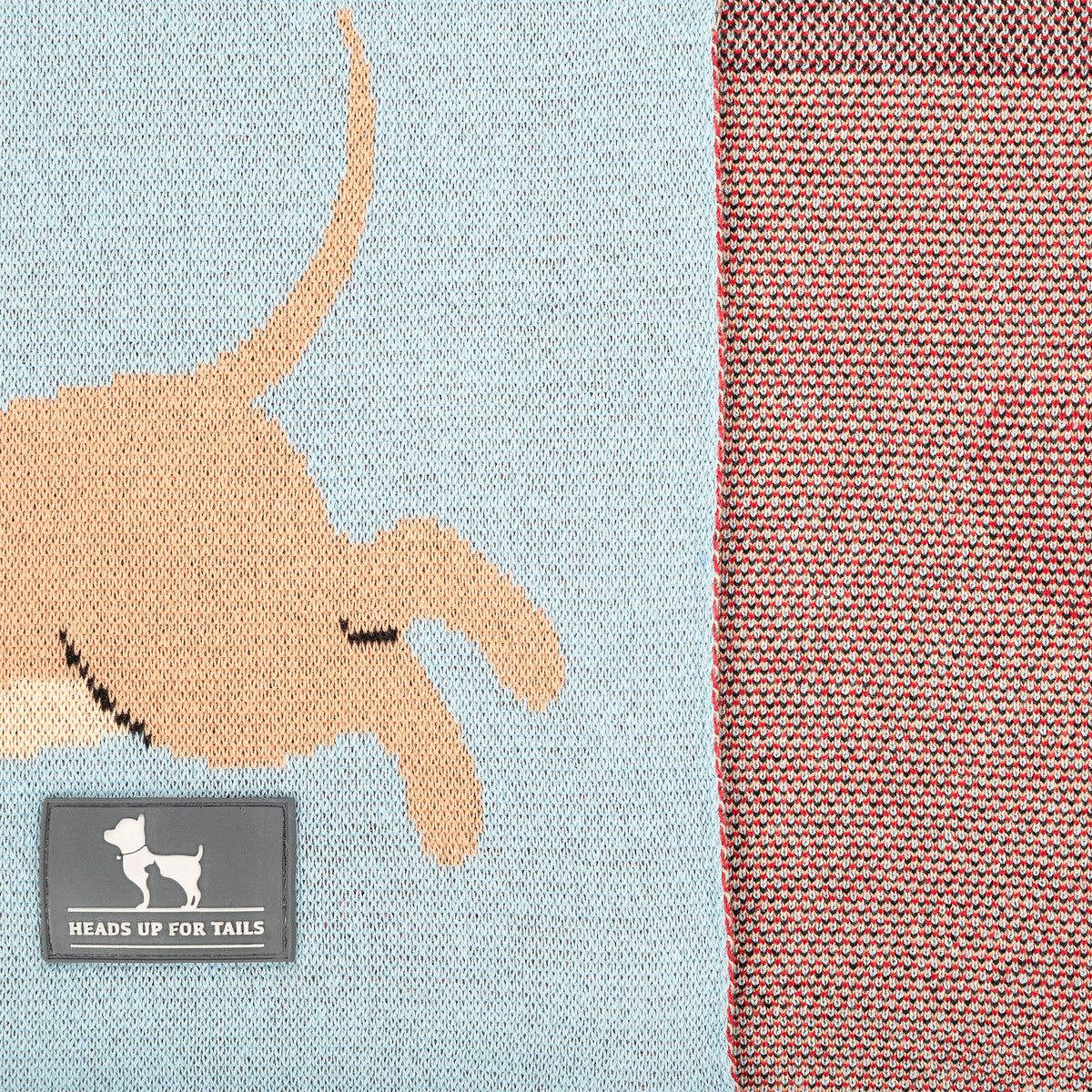 HUFT Doggo Love Blanket For Dog - Blue