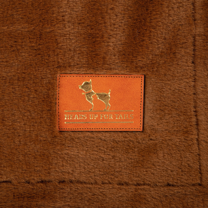 HUFT Plush Royal Blanket For Dog & Cat - Brown