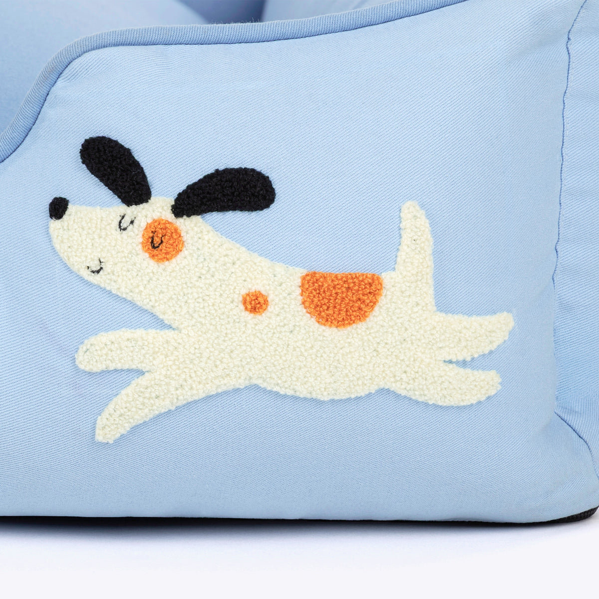 HUFT Personalised Doggie Classic Lounger Bed For Dog - Blue