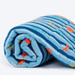 HUFT X Pinklay Strut In Stripes Blanket For Dog & Cat - Blue - Heads Up For Tails