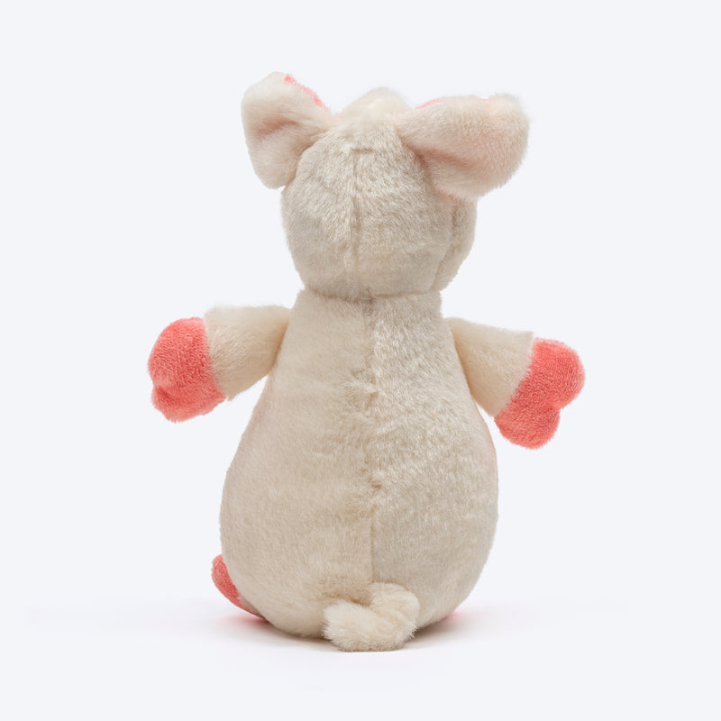 TLC Peppa Boo Squeaky Plush Toy For Dog - White - Heads Up For Tails