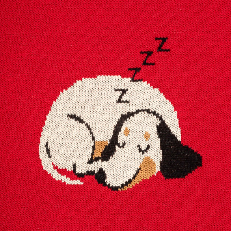 HUFT Doodle Doggo Blanket With Dog Cushion - Red