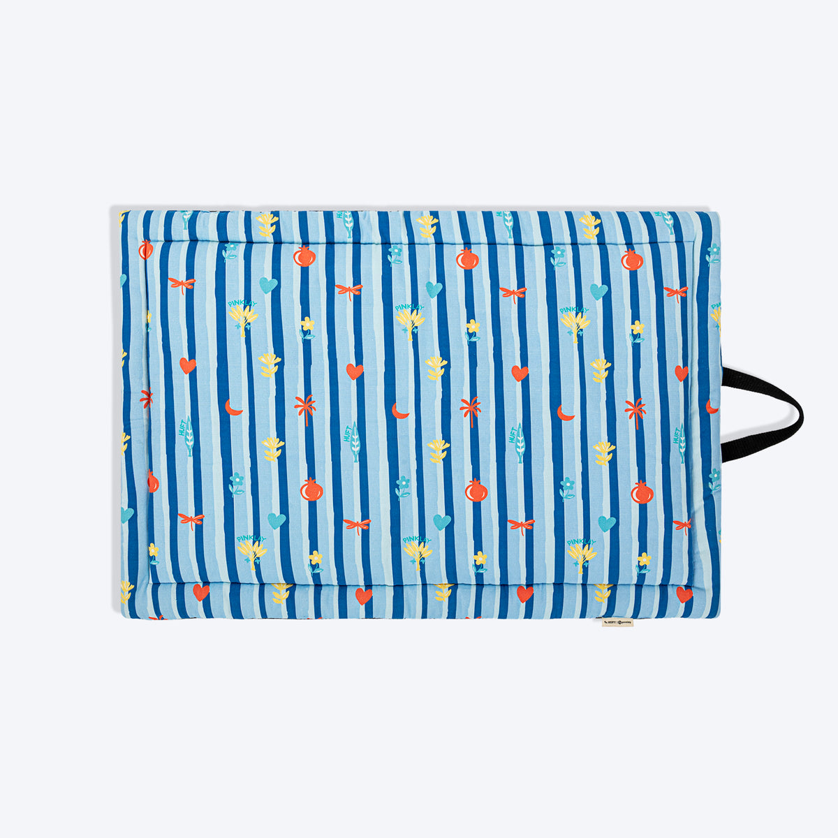 HUFT X Pinklay Strut In Stripes Mat For Dog - Blue - Heads Up For Tails