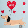 HUFT Doggo Love Blanket For Dog - Blue