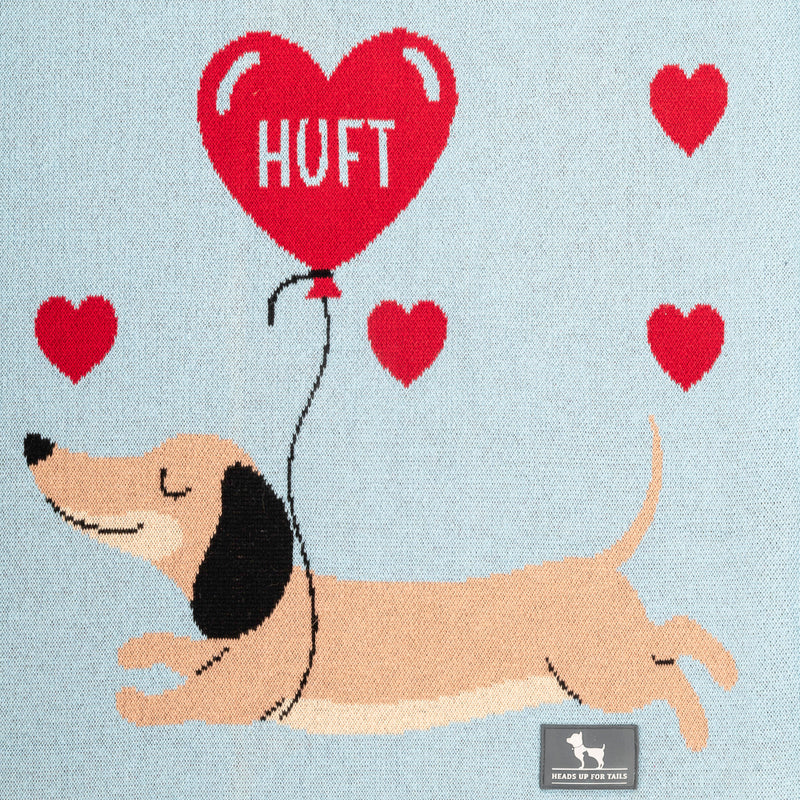 HUFT Doggo Love Blanket For Dog - Blue