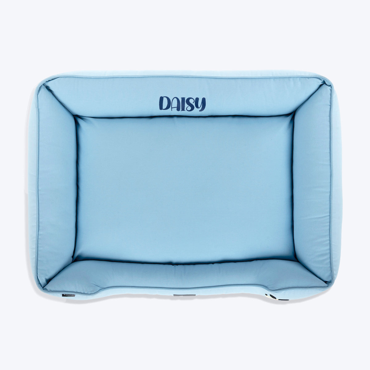 HUFT Personalised Doggie Classic Lounger Bed For Dog - Blue