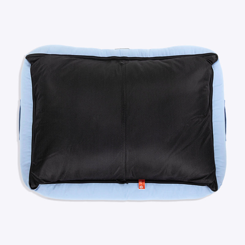 HUFT Personalised Doggie Classic Lounger Bed For Dog - Blue