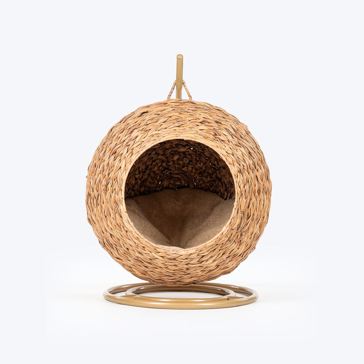 HUFT Swing And Snooze Bed With Cushion For Cat - Brown