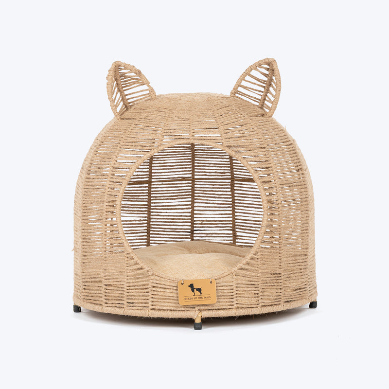 HUFT Whisker Snooze Chair With Cushion For Cat - Brown