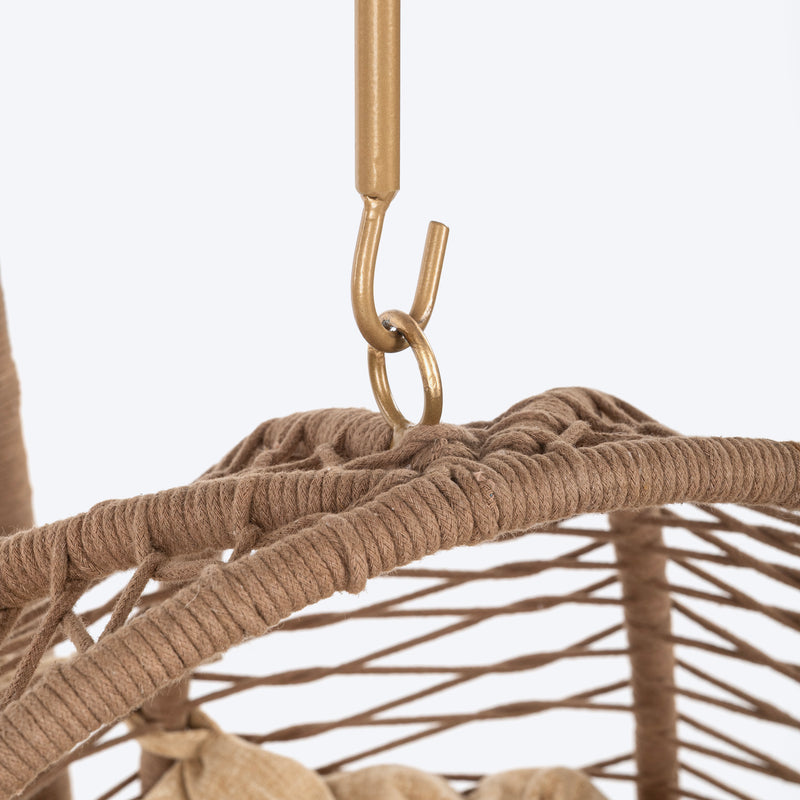 HUFT Purrfect Hanging Bed With Cushion For Cat & Puppy - Beige - Heads Up For Tails