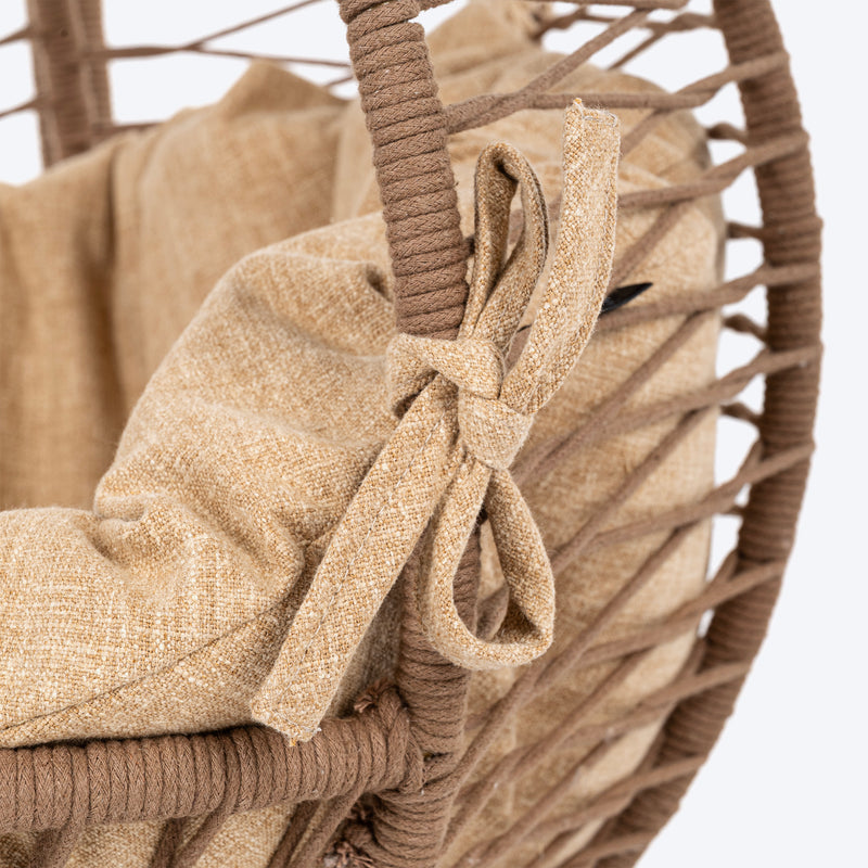 HUFT Purrfect Hanging Bed With Cushion For Cat & Puppy - Beige - Heads Up For Tails