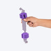 Dash Dog Mini Barbell Rope Toy For Dog - Purple - Heads Up For Tails