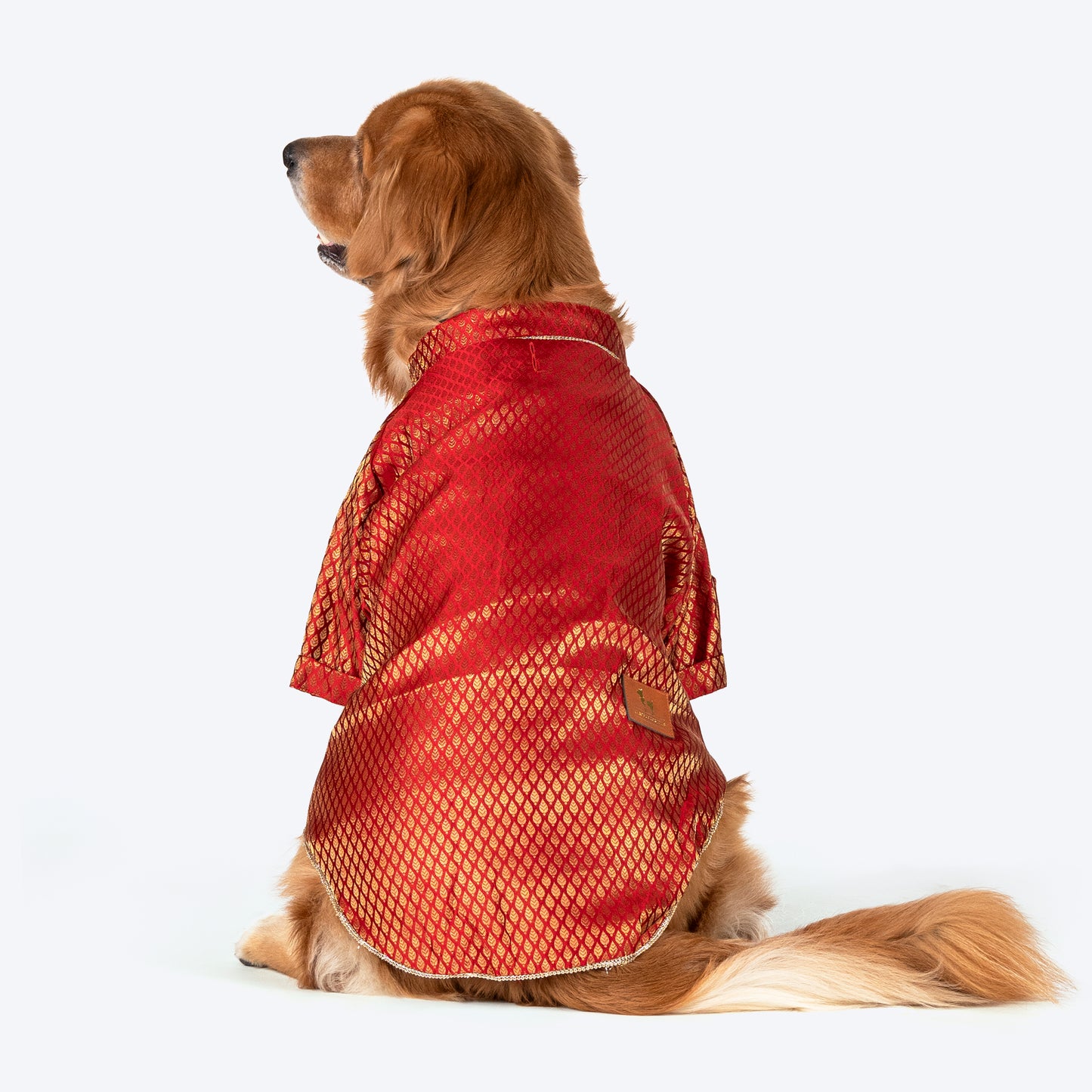 HUFT Dapper Doggo Kurta For Dog - Red