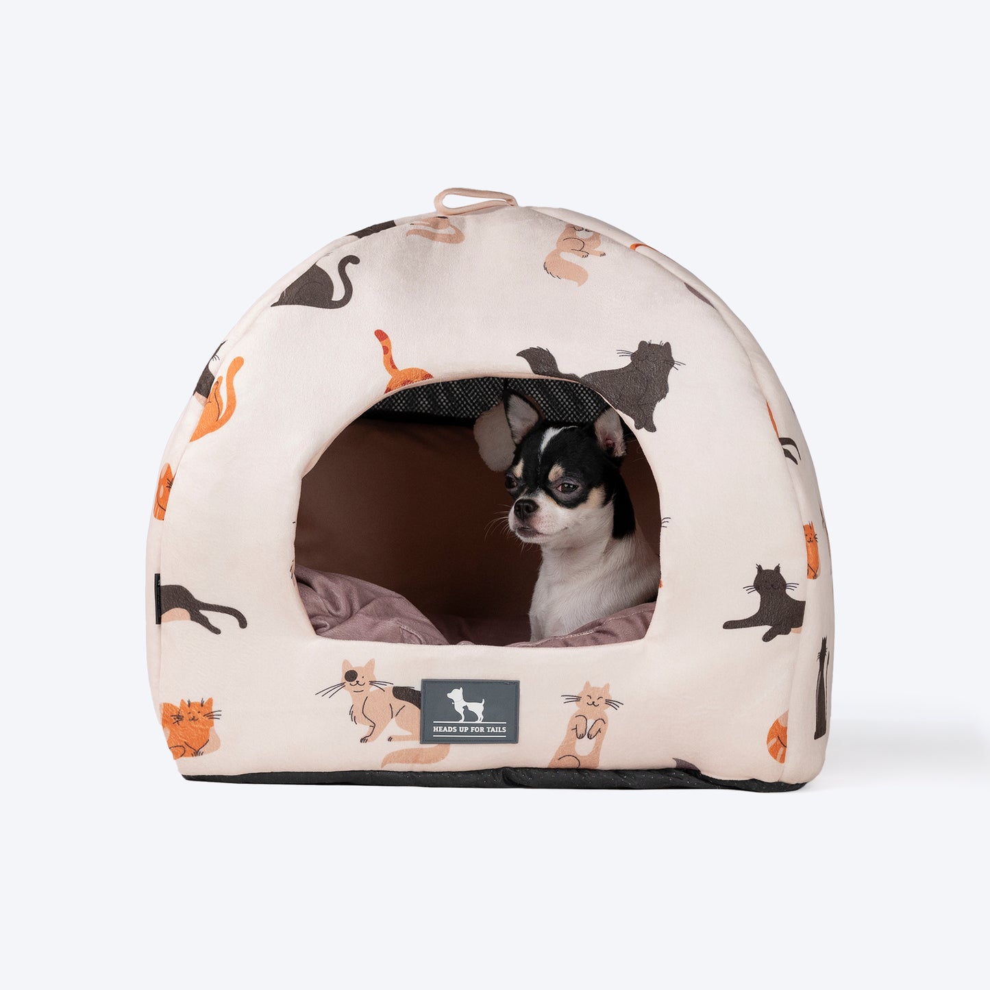 HUFT Whisker Wonderland Cat Tent Bed - Beige