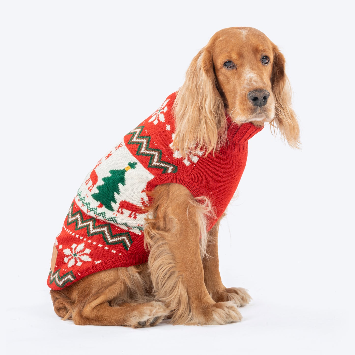 HUFT Jolly Jumper Sweater For Dog - Red - Heads Up For Tails