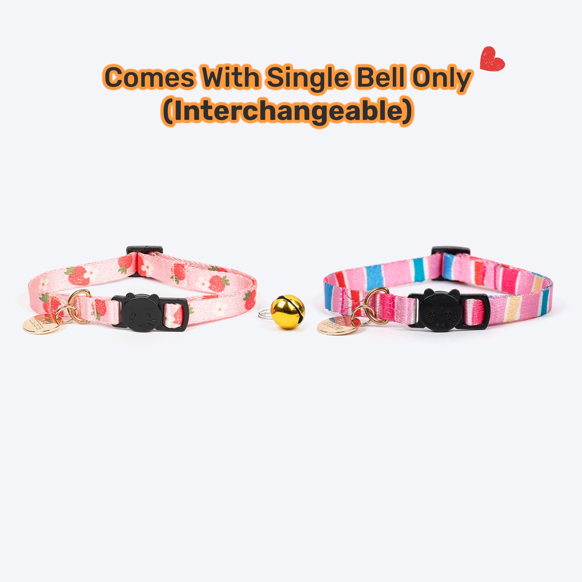 HUFT Meowvelous Cat Collar - Powder Pink - Heads Up For Tails