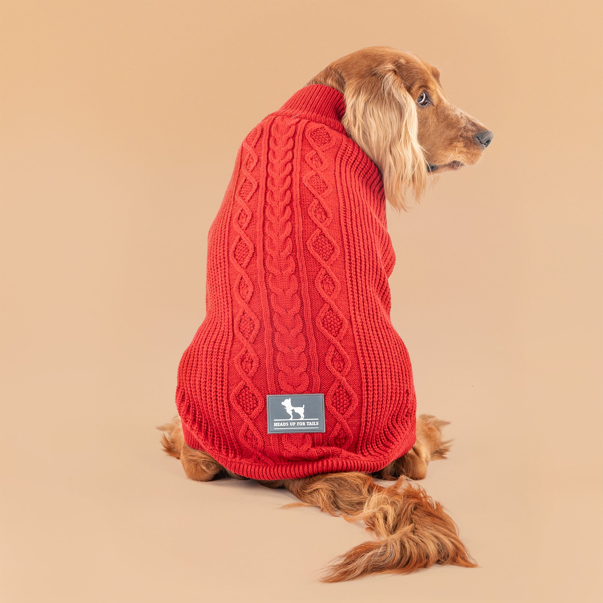 HUFT Berry Merry Sweater For Dog - Red - Heads Up For Tails