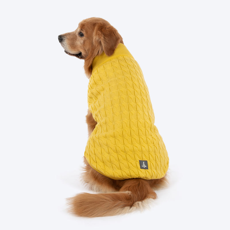 TLC Sunny Days Sweater For Dog - Yellow - Heads Up For Tails
