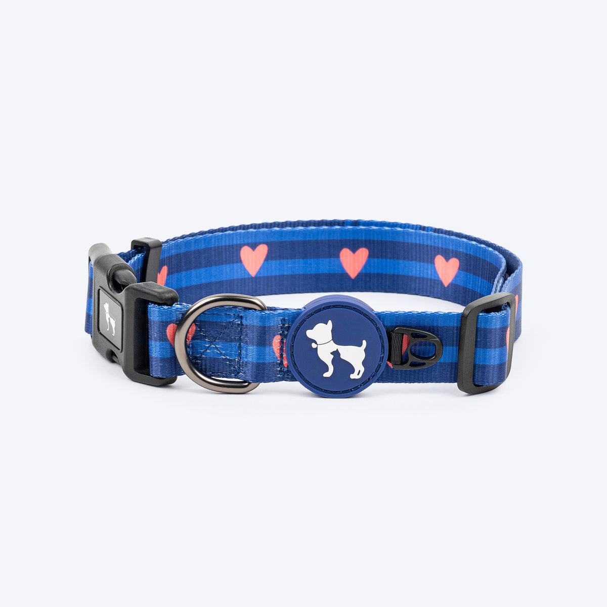 HUFT Striped Love Collar For Dog - Navy - Heads Up For Tails