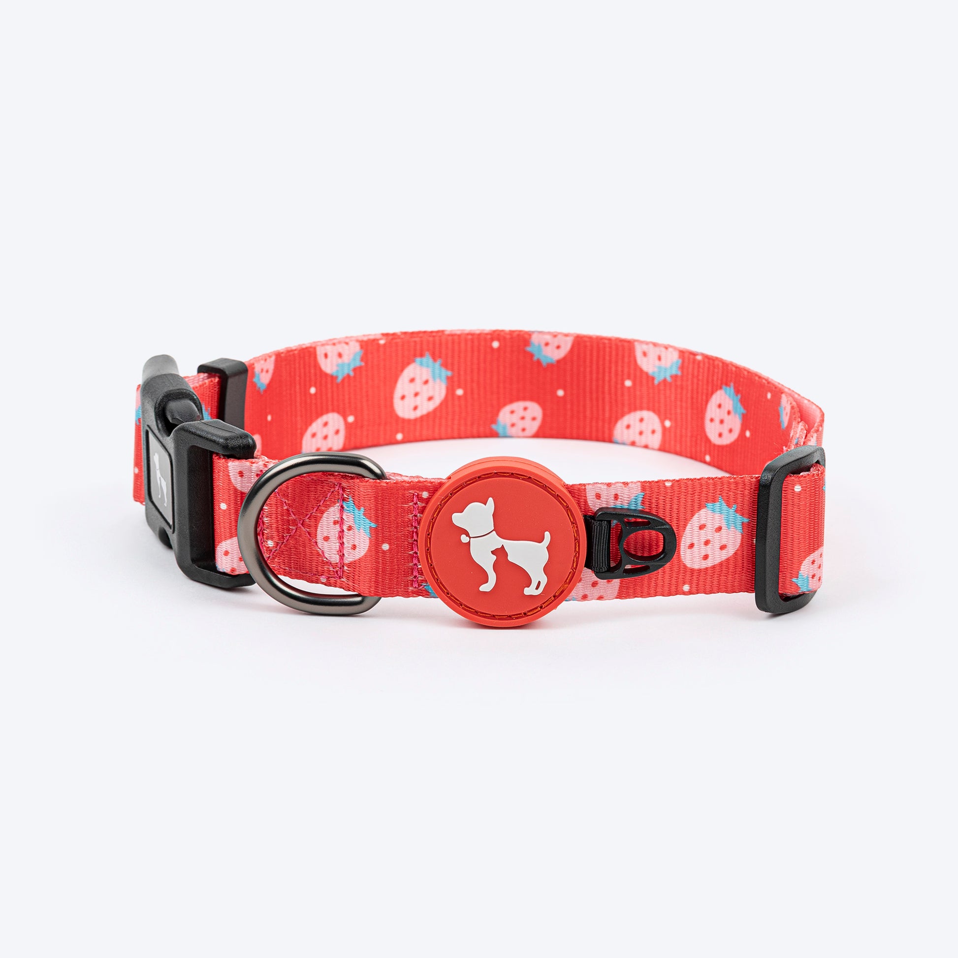 HUFT Berry Bliss Collar For Dog - Red - Heads Up For Tails