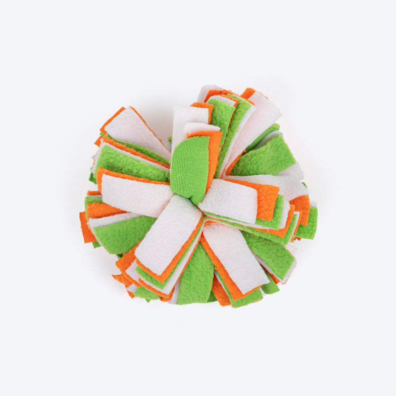 TLC Furry Fleece Ball Interactive Toy For Cat - Multicolor - Heads Up For Tails