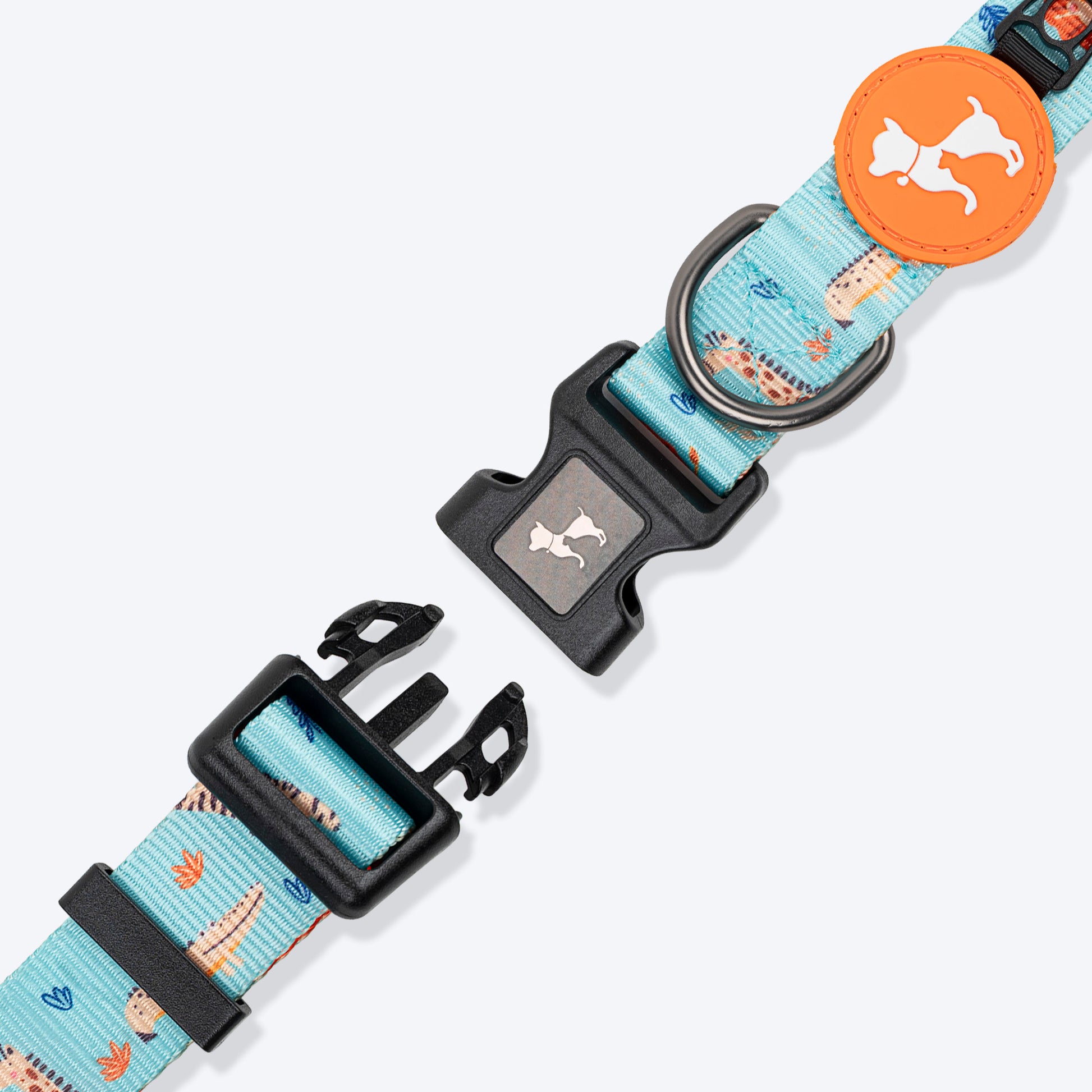 HUFT Jungle Safari Collar For Dog - Mint Green - Heads Up For Tails