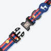 HUFT Playstripes Collar For Dog - Rust & Navy - Heads Up For Tails