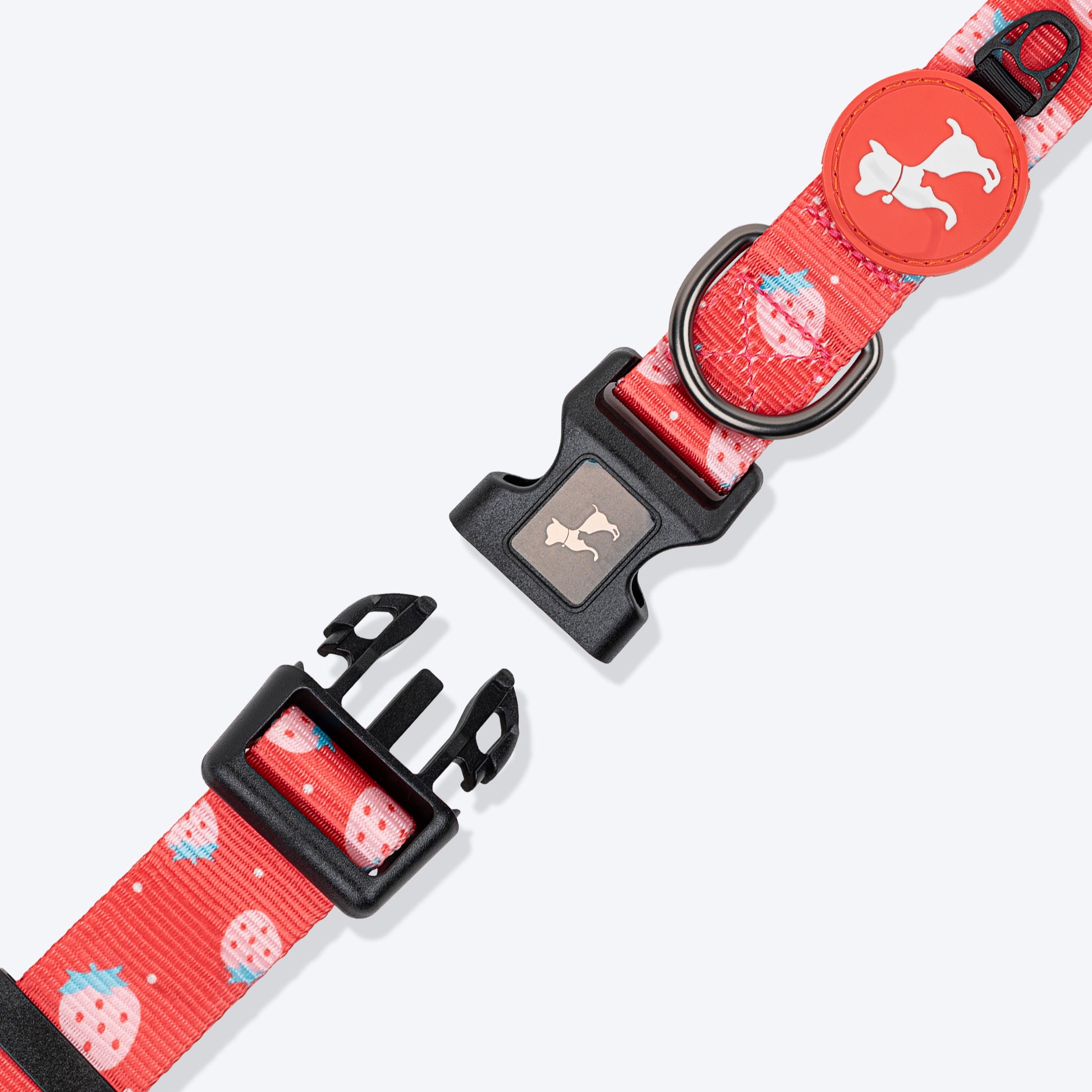 HUFT Berry Bliss Collar For Dog - Red - Heads Up For Tails