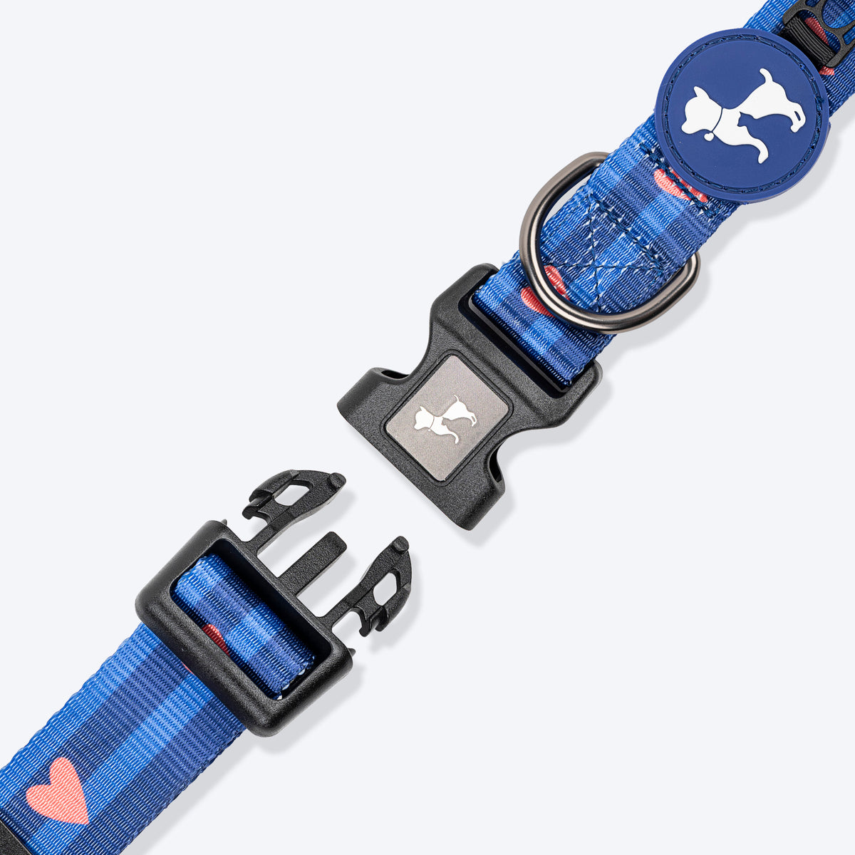 HUFT Striped Love Collar For Dog - Navy - Heads Up For Tails