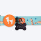 HUFT Jungle Safari Collar For Dog - Mint Green - Heads Up For Tails