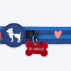 HUFT Striped Love Collar For Dog - Navy - Heads Up For Tails