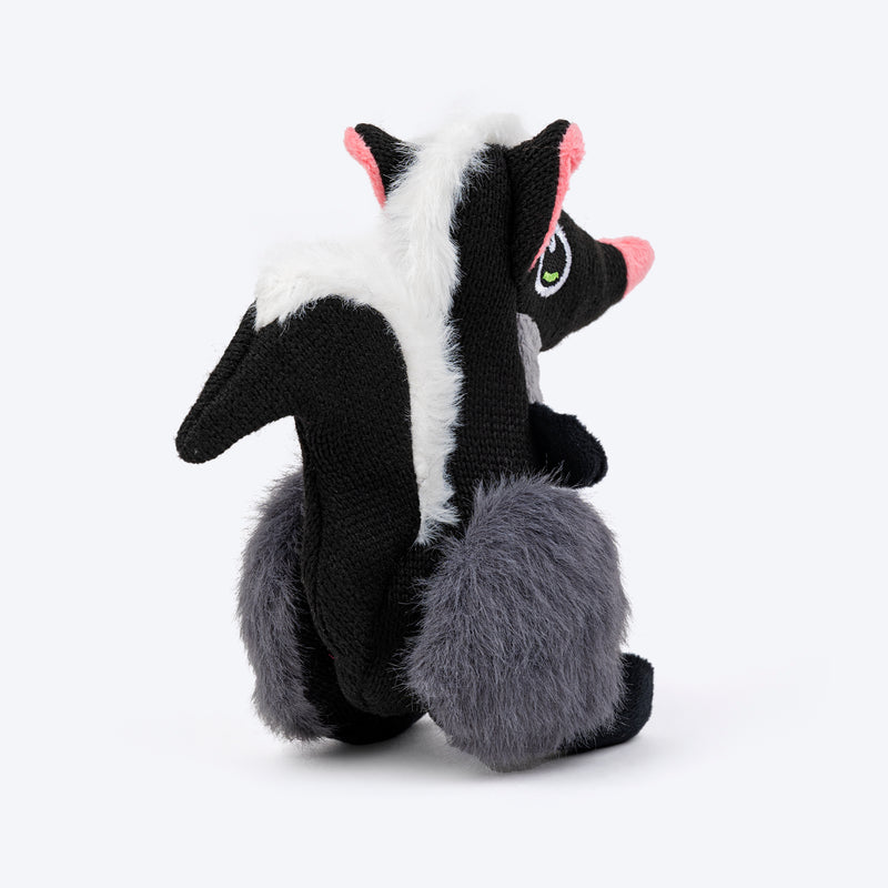 HUFT Sally The Skunk Plush Toy For Dog - Black - Heads Up For Tails
