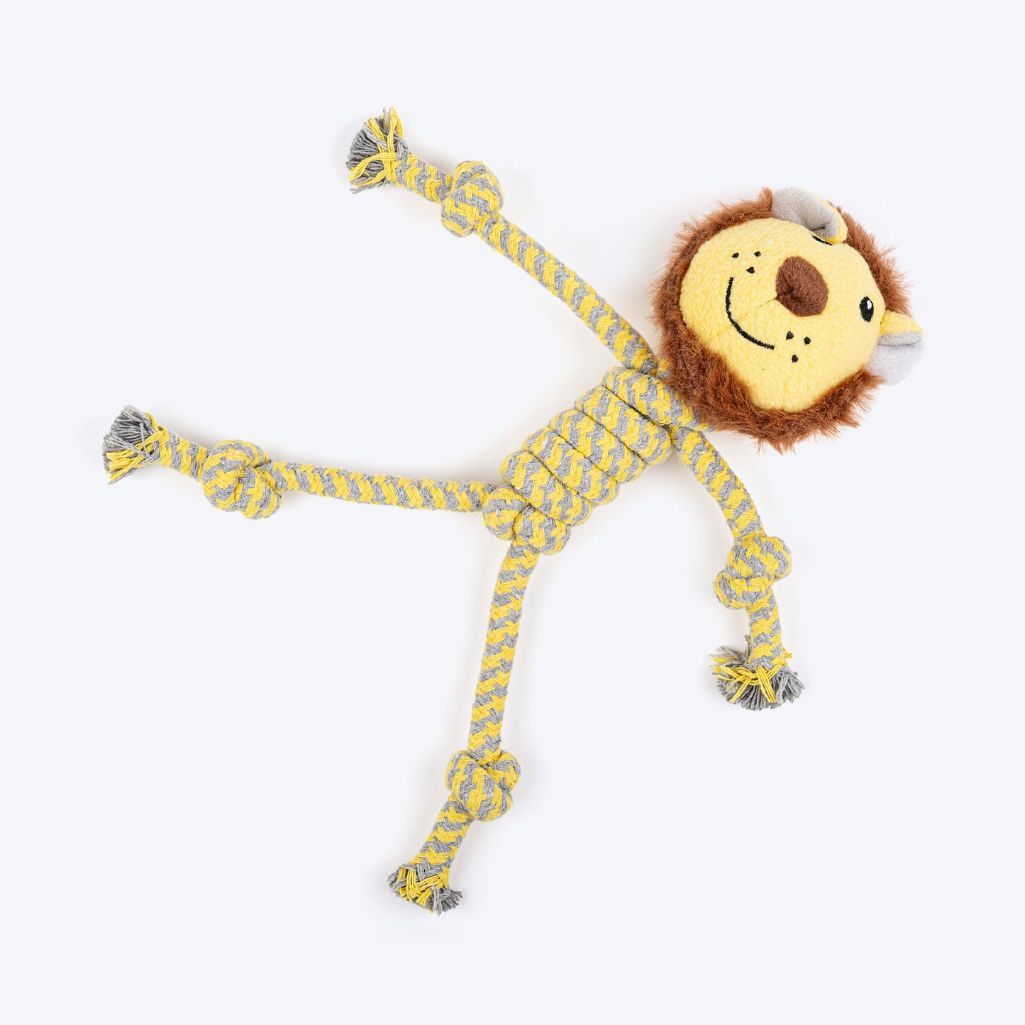 HUFT Roary Rope Toy For Dog - Yellow