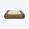 HUFT Fluff & Puff Quilted Lounger Dog Bed - Olive Green - Heads Up For Tails