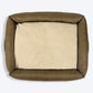 HUFT Fluff & Puff Quilted Lounger Dog Bed - Olive Green - Heads Up For Tails