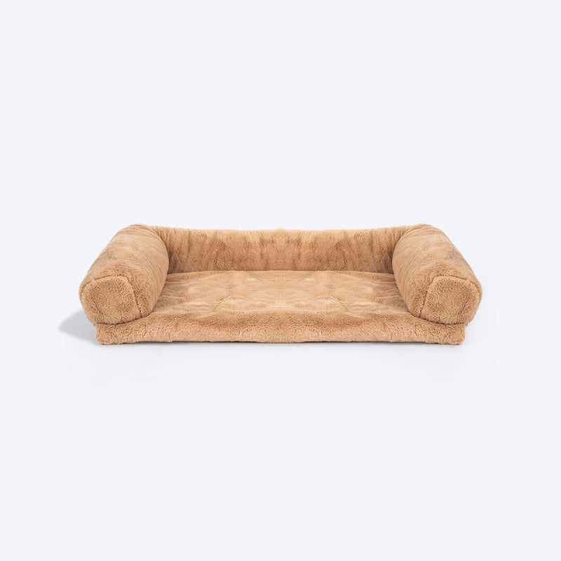 HUFT Fluffy Dreams Sofa Protector For Dogs - Brown (Made To Order) - Heads Up For Tails