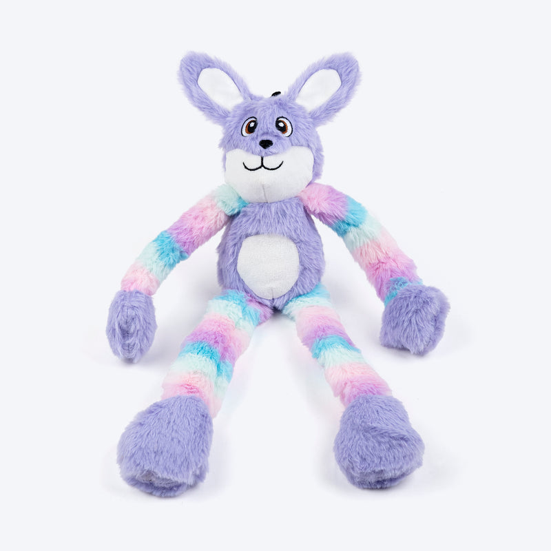 HUFT Bunny Long Legs Plush Toy For Dog - Multicolor - Heads Up For Tails
