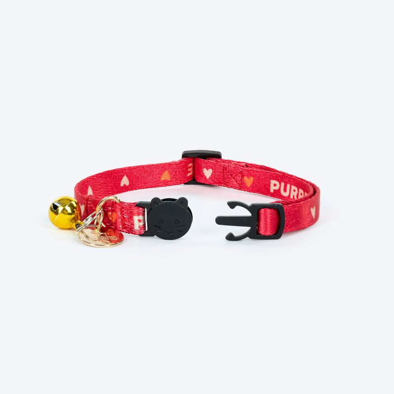 HUFT Meowvelous Collar For Cat - Orange & Red - Heads Up For Tails