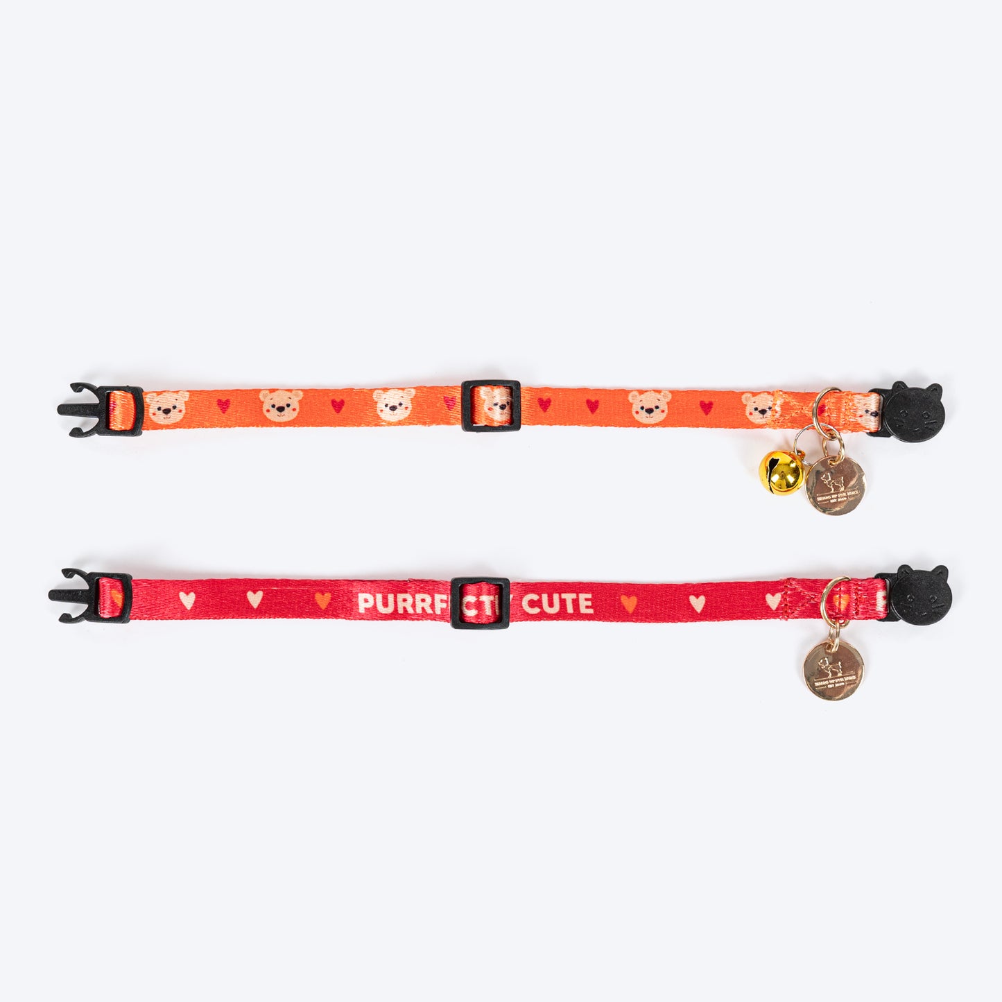 HUFT Meowvelous Collar For Cat - Orange & Red - Heads Up For Tails
