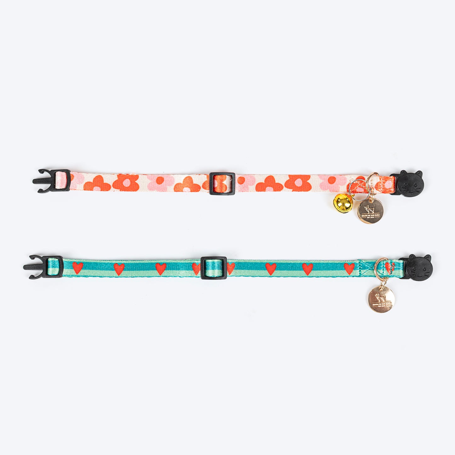 HUFT Meowvelous Collar For Cat - Multicolor & Green - Heads Up For Tails