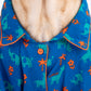HUFT X Pinklay Jungle Joyride Shirt For Dog - Blue & Orange - Heads Up For Tails