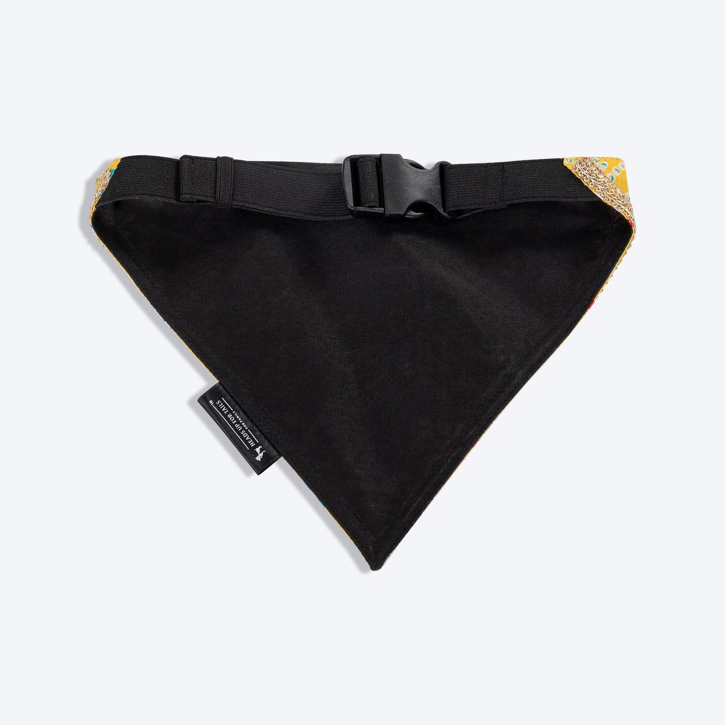 HUFT Festive Bandhej Bling Dog Bandana - Yellow - Heads Up For Tails
