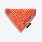 HUFT Festive Bandhej Bling Dog Bandana - Orange - Heads Up For Tails