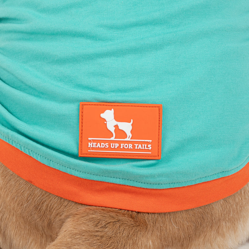 HUFT Cub Club T-Shirt For Dog - Turquoise - Heads Up For Tails