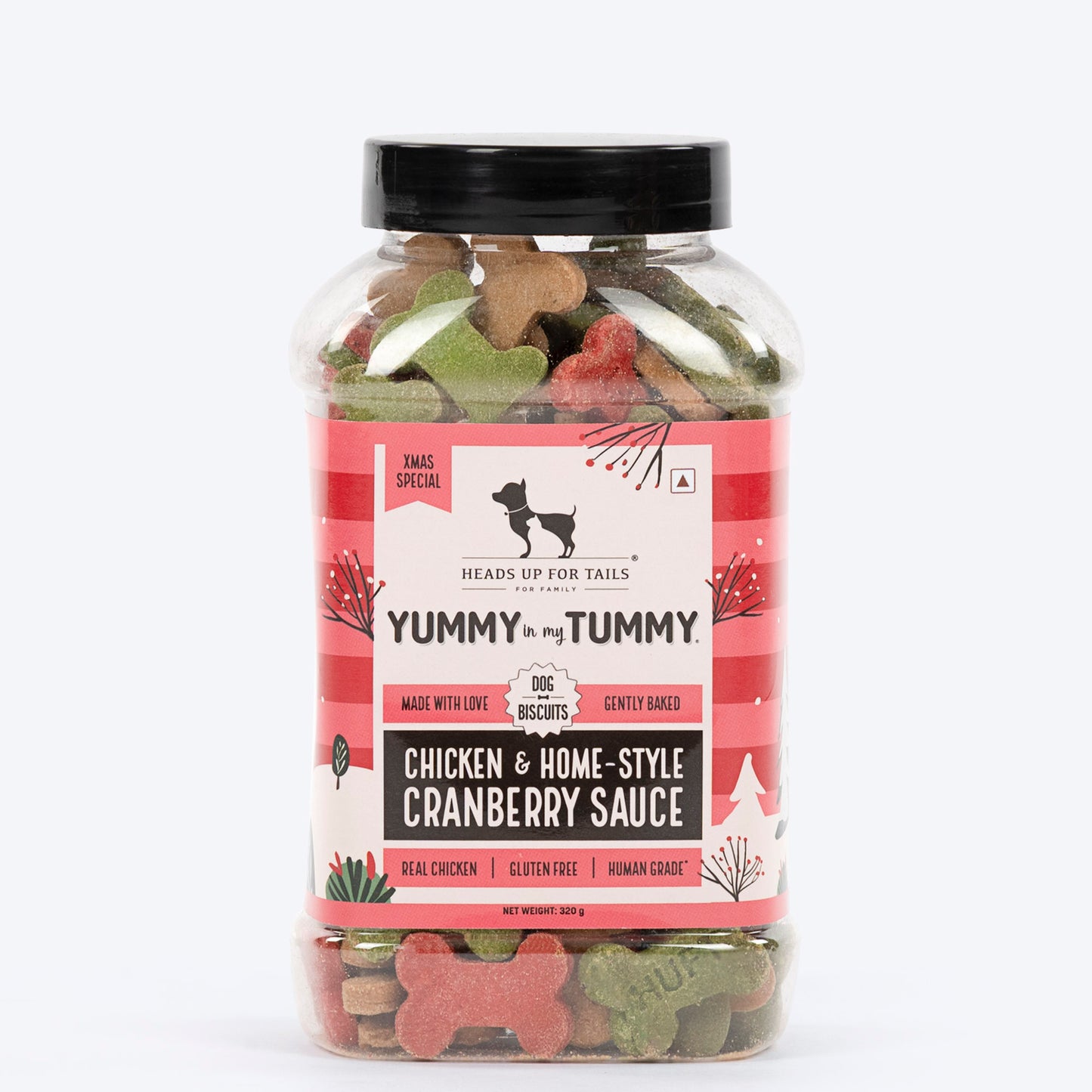 HUFT YIMT Chicken & Home Style Cranberry Sauce Biscuits For Dog - 320 gm