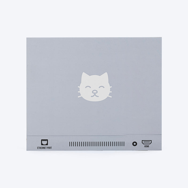HUFT Meowbook Laptop Sctacher For Cat - Grey - Heads Up For Tails