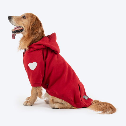 HUFT Cherry Sweet Sweatshirt With Hood For Big Dog - Red